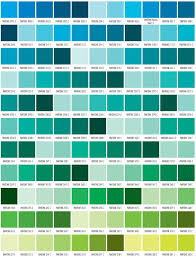 Pantone Blue Green Tones Colour Scheme Tmg Pms Color