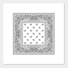Perhaps you love the paisley patterns that bandanas are then use them to create simple but eye catching wall art instead! Bandana White Bandana Posters And Art Prints Teepublic Uk
