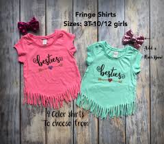 Our Besties Fringe Shirts Will Be Your Best Friends Favorite Gift At Her Birthday Party These Sup Best Friend Matching Shirts Best Friend Shirts Bestie Shirts