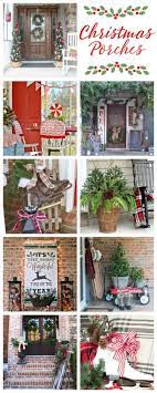 Retro Red And Aqua Christmas Porch Christmas Porch Decor Front Porch Christmas Decor Christmas Porch