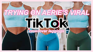 Aerie Crossover Viral Tiktok Leggings Worth The Hype Unboxing Try On Haul Youtube
