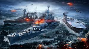 World Of Warships Naval Sea Battle 5k 1920x1080 See More On Classy Bro World Of Warships Wallpaper Warship Battleship