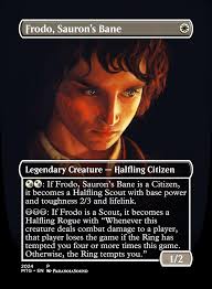 Proxy Commander per il mio mazzo Frodo, Saurons Bane! 3 diverse varianti  per tutte e 3 le evoluzioni : r/mpcproxies
