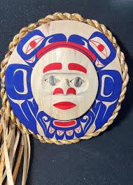 Sold at Auction: Russell Tate, West Coast Native Moon Mask with Eagle Spirit