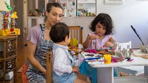 Ask a s a question and if s/he answers correctly then s/he can throw and try to hit one of the target objects to color circles: Transitions Help Kids Change Activities Raising Children Network
