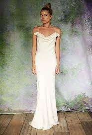 Fashion Beauty Draped Wedding Dress Stone Fox Bride Wedding Dresses Simple