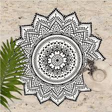 A wide variety of round beach towels mandala options are available to you, such as technics, material, and use. Bohemian Hippie Indian Cotton Star Mandala Beach Towel Tapestry At Best Price In Jaipur Rajasthan J K Enterprises
