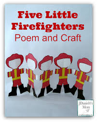 Fun kindergarten and preschool fire safety worksheets! Community Helpers Poem And Craft Five Little Firefighters