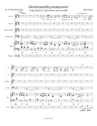 Billie Eilish No Time To Die Piano Sheet Music Print And Download In Pdf Or Midi Idontwannabeyouanymore This Is A Hopefully Faithful Transcription Of Billie Eilish S Billie Eilish Flute Sheet Music Billie