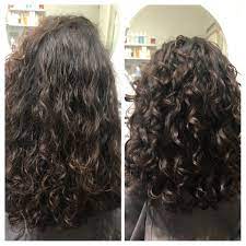 Before And After Of My Ouidad Haircut My Hair Is So Soft Long Hair Perm Ouidad Haircut Permed Hairstyles