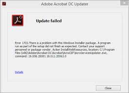 To target flash player 11.1, you will need to target swf version 14 by passing in an extra compiler argument to the flex compiler: Error 1722 While Installing Updating Acrobat Dc Acrobat Reader Dc On Windows