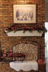 Birch Logs For Fireplace Create A Stacked Birch Log Fireplace Insert Diy Christmas Fireplace Fireplace Inserts Christmas Fireplace