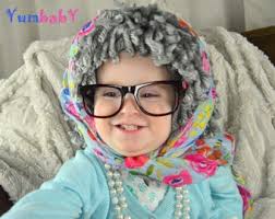 Old Lady Baby Wig Etsy