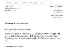 Wichtige fragen in zusammenhang mit der autoversicherung. Huk24 Kfz Versicherung Kundigung Vorlage Download Chip