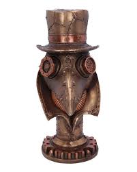Der ganze dörfer und städte. Steampunk Pestdoktor Buste 23 Cm Als Deko Horror Shop Com