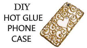 This is so that the phone can be stood up at an angle (landscape orientation) by bending the case slightly and resting the left/lower side of the phone on the left side of the case. Diy Hot Glue Phone Case Life Hack Youtube