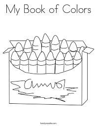 Various themes, artists, difficulty levels and styles. My Book Of Colors Coloring Page Twisty Noodle