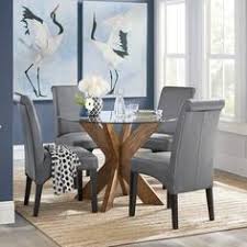 Round Glass Table Top Grandin Road In 2020 Round Glass Dining Room Table Glass Dinning Table Glass Kitchen Tables