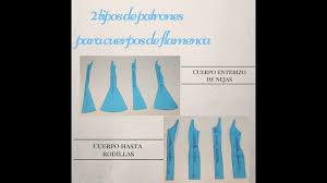 Patrones de faldas de flamenca gratis. 2 Tipos De Patrones Para Cuerpos Del Traje De Flamenca Youtube