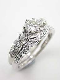 Antique Style Diamond Wedding Band Rg-2809wb Antique Engagement Rings Vintage Wedding Rings Vintage Vintage Engagement Rings