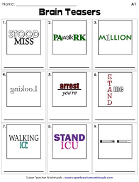 The windows are open and a strong wind draft is blowing the curtains around. Free Printable Brain Teaser Worksheets
