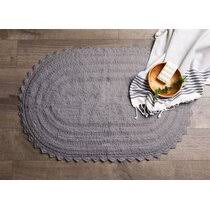 Gray name monogram bath mat small medium large. Gray Silver Bath Mats Joss Main