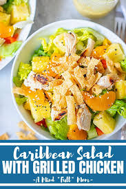 Caribbean Salad With Orange Dressing A Mind Full Mom