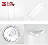 Pet Plastic Cans with Logo High Quality Transparent Plastic Can Soda  Drinking Bottle with Aluminum Cans