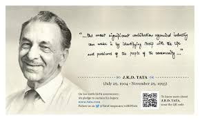 He was the shareholder of tata. Tata Consultancy Services On Twitter Remembering J R D Tata On His 110th Birth Anniversary Visit Http T Co Vblhiixggz For More Details Jrdtata Http T Co Ge1asc0uyz