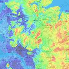 Und wer sich für ersteres entscheidet, wird früher oder später am schönsten meer deutschlands landen: Topografische Karte Nord Ostsee Kanal Hohe Relief