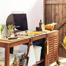 Ikea Applaro Klasen Kohlegrill Wagen Schrank Kasten Braun Lasiert Design Fur Aussenkuche Ikea Outdoor Ikea Applaro