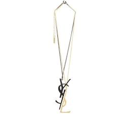 Black And Gold Necklace Saint Laurent Ysl Double Necklace 575 Liked On Polyvore Featuring Jewelry Necklaces Black Gold Je Double Necklace Black Gold Jewelry Adjustable Necklace