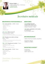 Modele Cv Nature Secretaire Medicale Modele Cv Word Modele Cv