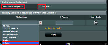 Lan How To Set Up Dhcp Server Official Support Asus Usa Supportive Asus Mac Address