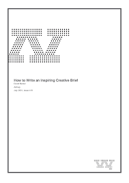 Maybe you would like to learn more about one of these? Pdf How To Write An Inspiring Creative Brief Urmi Noor Binte Giash Academia Edu