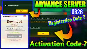 How do i download free fire advanced server 2020? Free Fire Ob26 Advance Server Registration Date How To Get Activation Code Advance Server Ob26 Youtube