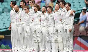 Find team live scores, photos, roster, match updates today. Australia S Cricket Team Are The First To Sing The New National Anthem With The Words One And Free Daily Mail Online