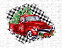 Christmas Red Truck Png Clipart Instant Download Sublimation Etsy Christmas Red Truck Red Truck Red Christmas