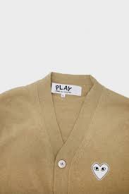 Shop new and gently used comme des garçons cardigans and save up to 70% at tradesy, the marketplace that makes designer resale easy. Comme Des Garcons Play White Heart Cardigan Camel Canoe Club