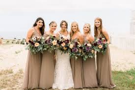 Nautical Meets Bohemian Maryland Wedding Tan Bridesmaid Dresses Fall Bridesmaid Dresses Bridesmaid