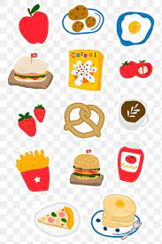 Cute Food Doodle Sticker With A White Border Design Element Set Free Image By Rawpixel Com Mind Food Doodles Sticker Art Iphone Wallpaper Glitter