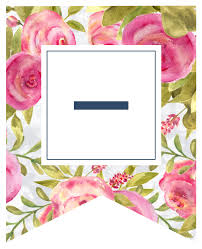 Wedding invitation floral design flower banner, flower, flower arranging, heart, wedding png. Free Printable Floral Banner Letters Paper Trail Design