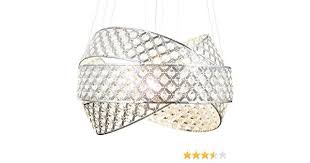Scegli lo stile ideale per la tua cucina, camera da letto, salotto e soggiorno. Compra Moderno Lusso Vetro Cristallo Lampadario Plafoniera Di Dimensioni O50cm Soffitto Soggiorno Luce Incl 5x Plafoniera Lampadario Illuminazione Led Interni