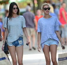 She opted for short hair several times in the past. Kendall Jenner Haylie Baldwin In Denim Shorts Out In The Hamptons July 2014 Celebmafia