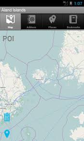 Carte de géolocalisation de l'état libre associé d' åland en projection équirectangulaire, coordonnées extrêmes de la carte: Aland Inseln Pocket Karte Pocket Globe Amazon De Apps Fur Android