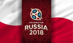 Russia 2018 World Cup Design With The Logo And The Flag Of Poland Russia 2018 Logo And Elements Can Only Be Used For Ed Russia World Cup Poland Flag World Cup