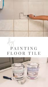 diy: how to paint ceramic floor tile