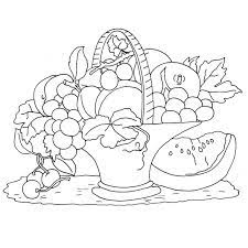 Pin By Abdo Larhlimi On Coloriage Automne Fruit Basket Drawing Basket Drawing Coloring Pages