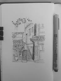 Alley In South Korea In 2020 City Sketch City Drawing Sketch Book