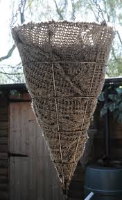 A diy blog focused on creative, cheap, and chic diy decorating ideas and budget espresso metal wire regan hanging basket: How To Make Hanging Basket Liners With Wool Sweaters Feltmagnet